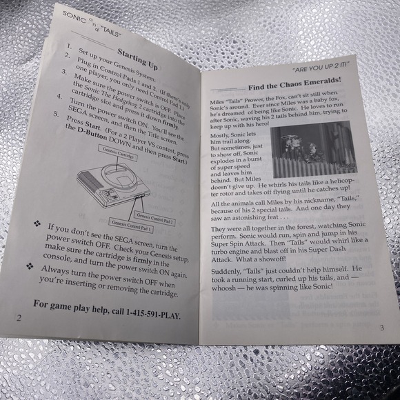 Sega Genesis Game Manuals Sonic The Hedge Hog 2 - Picture 4 of 15